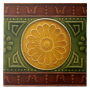 Carreau Frontière de secours de Repro Antique Olivica Majo