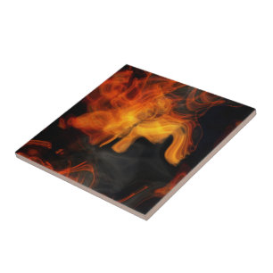Carreau Fumée et flammes
