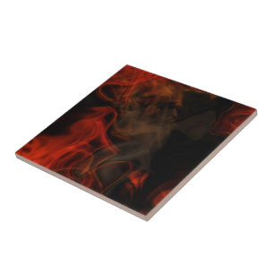 Carreau Fumée et flammes