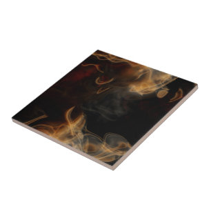 Carreau Fumée et flammes