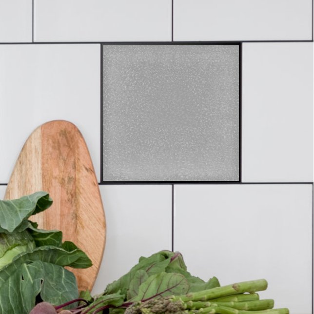 Carreau Fumée grise céramique (Speckled gray field tile for fireplace kitchen or bath.)