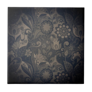 Carreau Fumée Ombre Charbon gris Tan foncé   Til en cérami