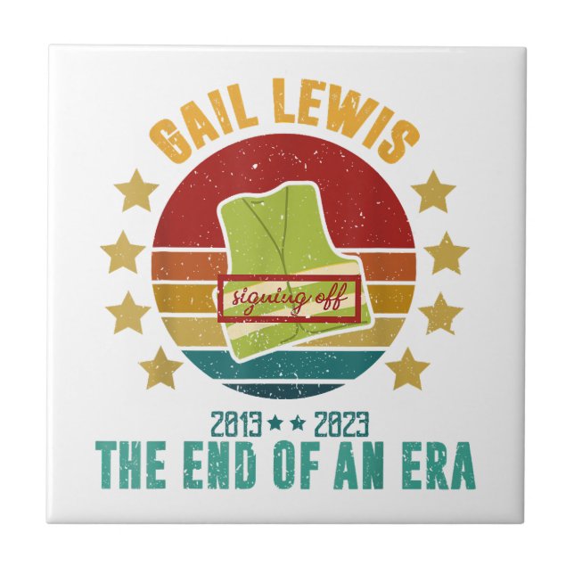 Carreau Gail Lewis, Nous Vous Saluons, Fin D'Une Époque Si (Devant)