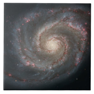 Carreau Galaxie à bulles (espace) (univers) (Messier 51A)