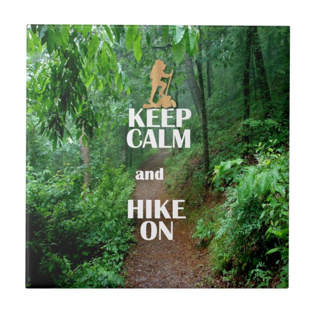 Carreau Gardez le calme et la marche (Devant)