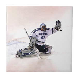 Carreau Gardien de but de hockey sur glace avec votre
