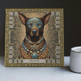 Carreau Gardien de chiens d'esprit | Tribal personnalisé