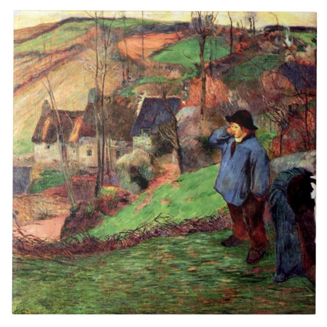 Carreau Gauguin - Paysage breton (Devant)