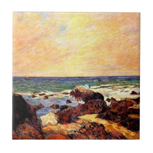 Carreau Gauguin - Roches et Mer, beaux-arts,