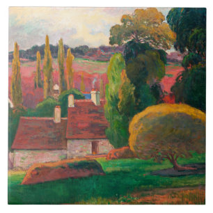 Carreau Gauguin - Une ferme en Bretagne