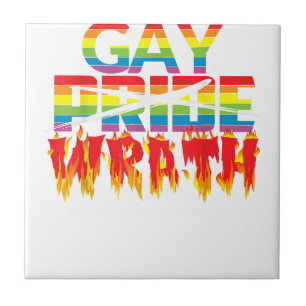 Carreau Gay Wrath Not Gay pride - Juillet Célébration T Ch