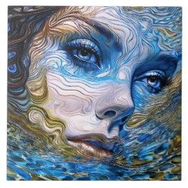 Carreau "Gazon En Acier" - Femmes Dans L'Eau