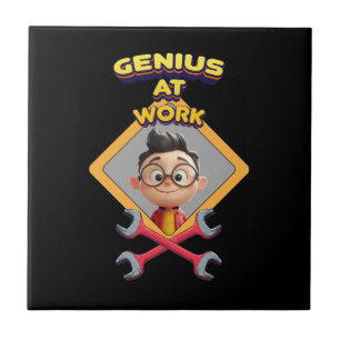 Carreau génie travail drôle réparation geek ordinateur ani