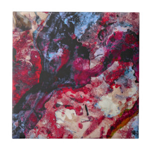 Carreau Géode cristal Red Agate Abstrait