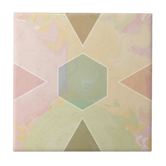 Carreau Geometric Pastel Marble Beige