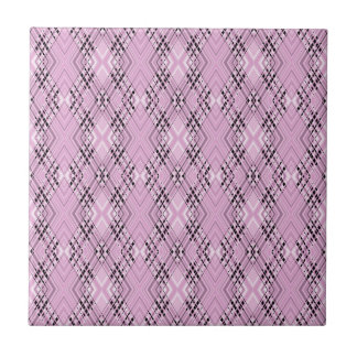 Carreau Geometric pattern retro pink diamonds