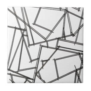 Carreau Géométrique noir et blanc