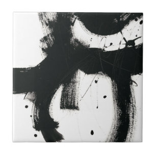 Carreau Gesture en Onyx - Trucs de peinture noir