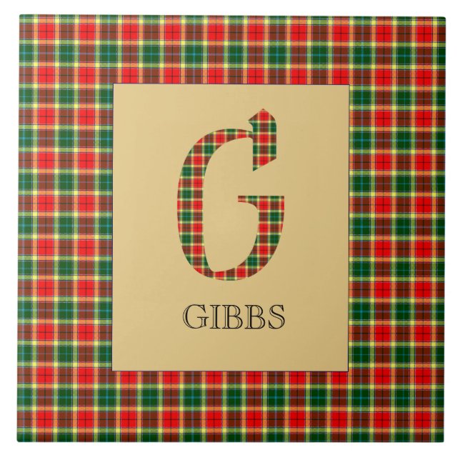 Carreau Gibbs Tartan Monogramme G (Devant)