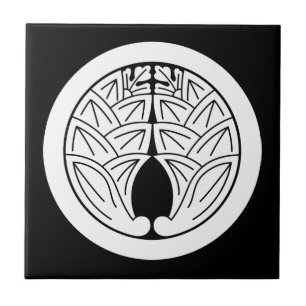 Carreau Gingers japonais enlacés dans un cercle