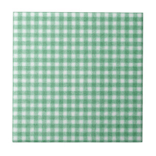 Carreau Gingham vert menthe 