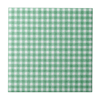Carreau Gingham vert menthe