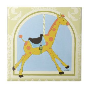 Carreau Girafe avant juin Bruyère Vess de carrousel