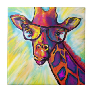 Carreau Giraffe Man Art
