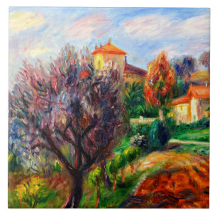 Carreau Glackens - Coteau avec oliviers,