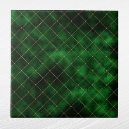 Carreau Glam Green Gold Géométrique Graphique