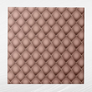 Carreau Glam Rose Gold géométrique Tufted Graphic