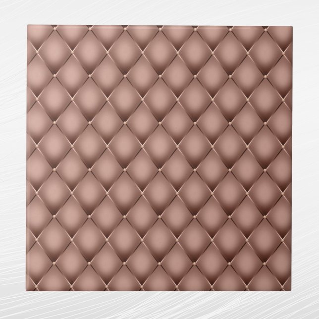 Carreau Glam Rose Gold géométrique Tufted Graphic (Créateur téléchargé)