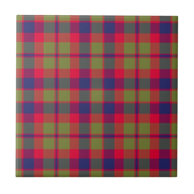 Carreau Glasgow Clan Chasse Tartan Plaid (Devant)