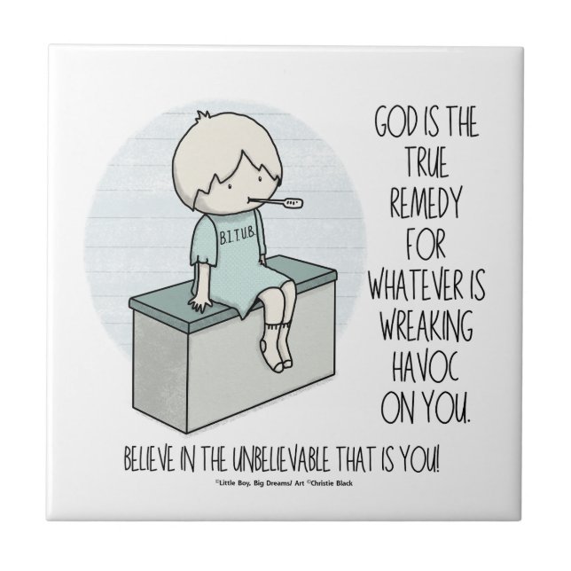 Carreau God is the Remedy (Devant)