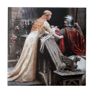 Carreau "Godspeed" Peinture médiévale par Edmund Blair Lei