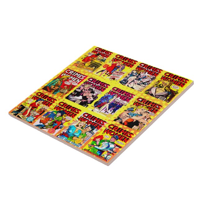 Carreau Golden Age Adventure Comic Couvertures, Crimes Des (Côté)