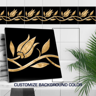 Carreau Golden Turc tulip Bordure sans joint