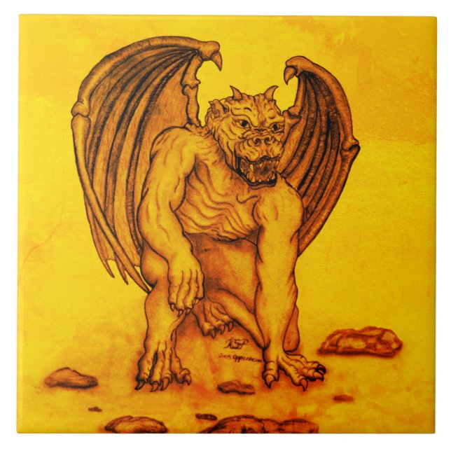 Carreau Golem Gargoyle (Devant)