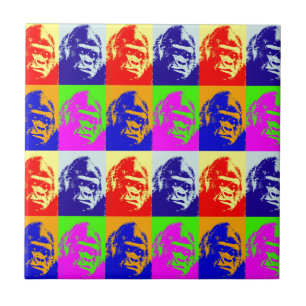 Carreau Gorilla Pop Art