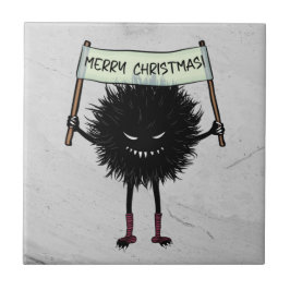 Carreau Goth Caractère de Noël Malin Bug