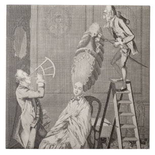 Carreau Goût ridicule ou l'absurdité de dames, pub. par