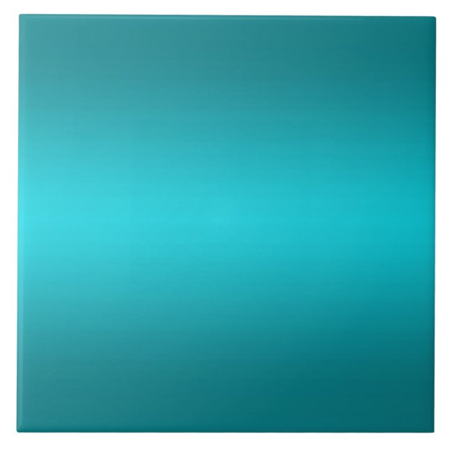 Carreau Gradient bleu d'Aqua foncé et léger - turquoise (Devant)
