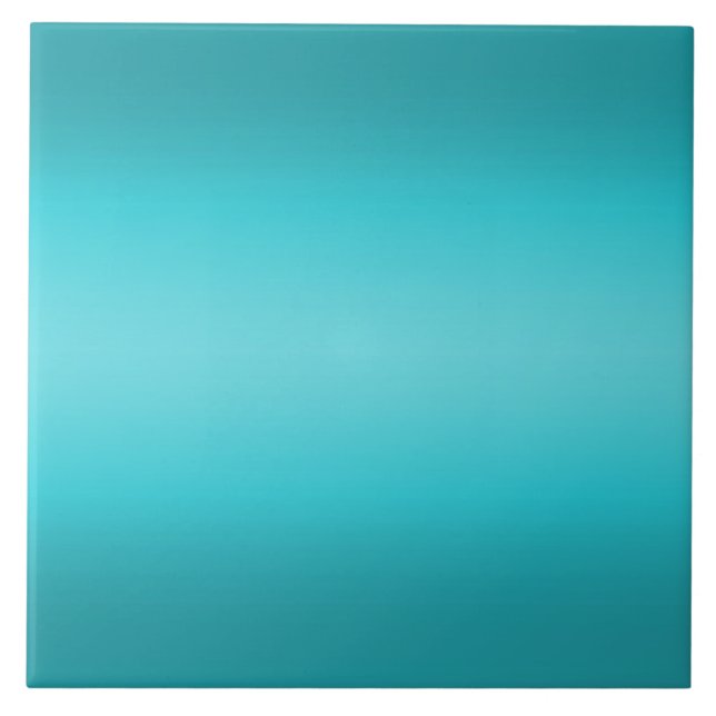 Carreau Gradient bleu d'Aqua foncé et léger - turquoise (Devant)