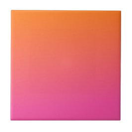 Carreau Gradient orange et rose