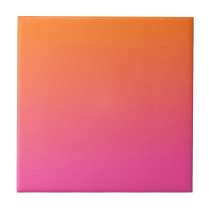 Carreau Gradient orange et rose