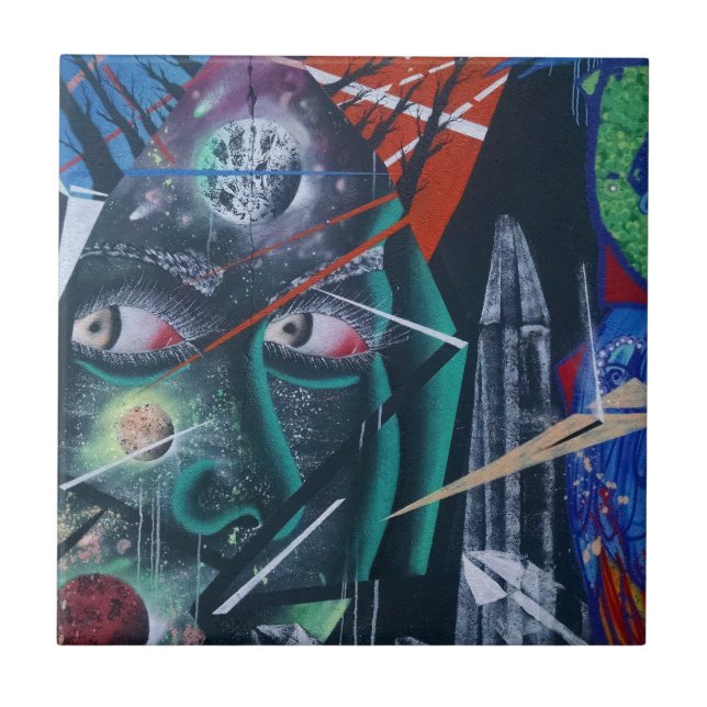 Carreau Graffiti Rave foncée (Devant)