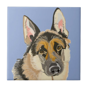 Carreau Grand Berger Allemand, Chien Alsacien