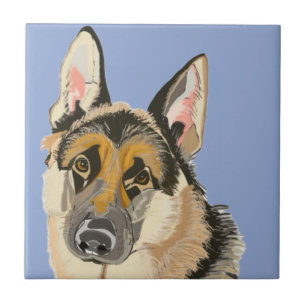 Carreau Grand Berger Allemand, Chien Alsacien