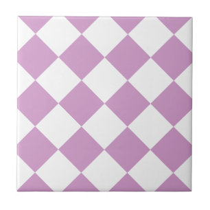 Carreau Grand Checkered de Diag - blanc et