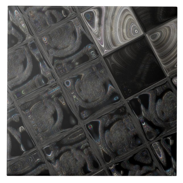 Carreau Grande (6" X 6") tuile en céramique nacrée de (Devant)